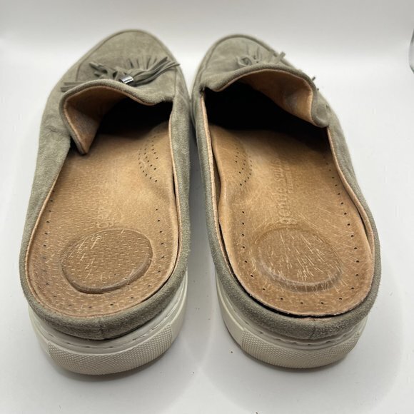Gentle Souls By Kenneth Cole Rory Tassel Gray Suede Mule Loafer Size 9M - Picture 4 of 7